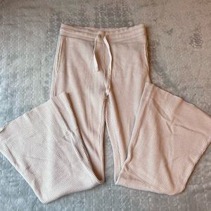 American Eagle waffle knit flare pants